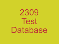  $ 2309 Test Database